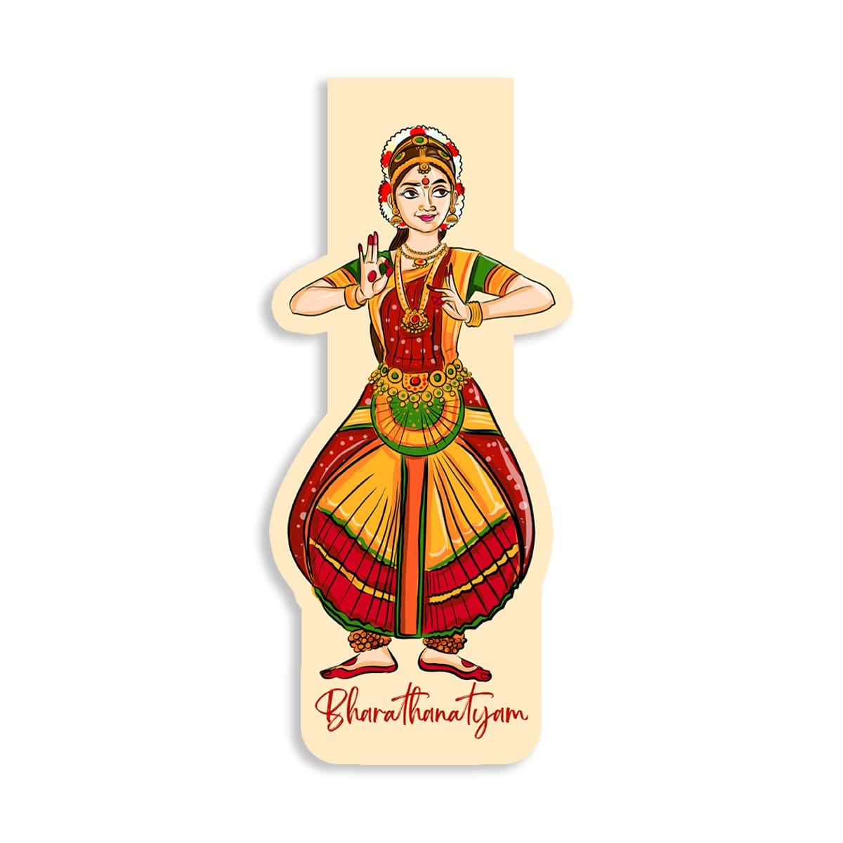 BHARATHNATYAM Magnetic Bookmark